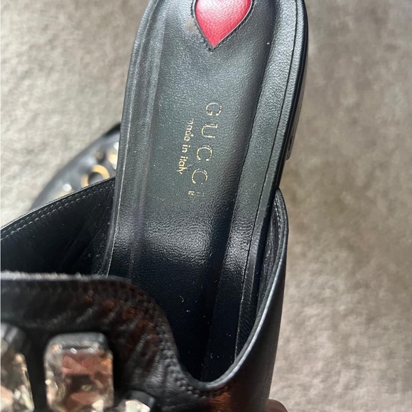 Authentic Gucci leather slide with crystals 432018 - Picture 15 of 15